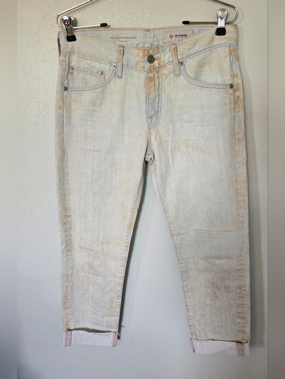 Adriano Goldschmied | NWT The Ex-boyfriend Slouchy Slim Dirty Wash Jeans Size 26